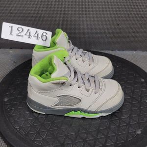 Jordan 5 Retro Shoes Toddler Sz 7 Gray Green Sneakers